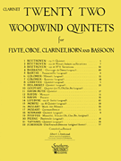 cover 22 WOODWIND QUINTETS CLARINET New Edition cover